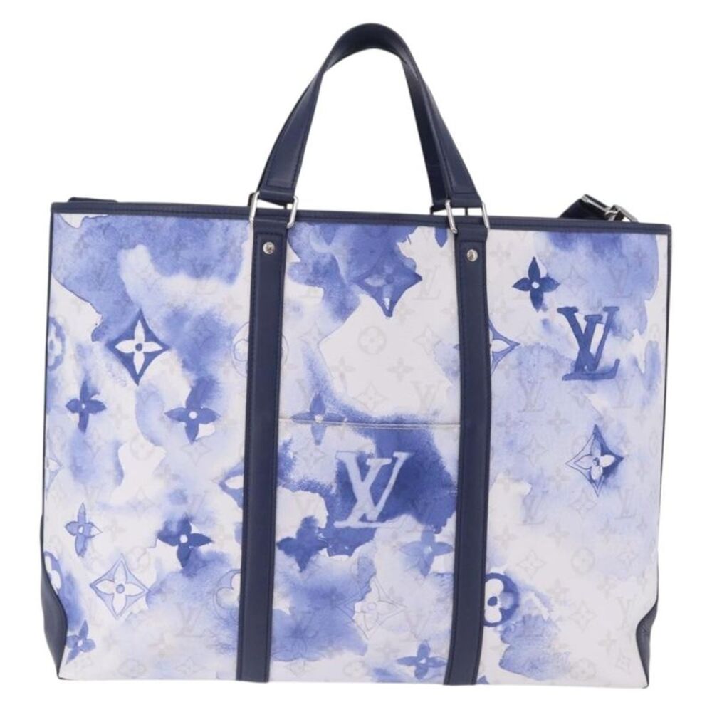 Louis Vuitton New Limited Edition Monogram Watercolor Canvas Blue Canvas Tote
